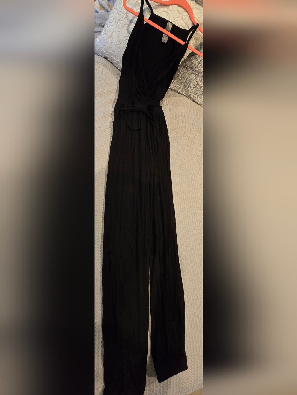 NWOT GO Couture Black Drawstring Jumpsuit, Women's S - Picture 7 of 7